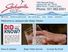 Tablet Screenshot of jaxwater.com